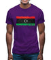 Libya Grunge Style Flag Mens T-Shirt