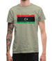 Libya Grunge Style Flag Mens T-Shirt