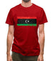 Libya Grunge Style Flag Mens T-Shirt