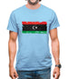 Libya Grunge Style Flag Mens T-Shirt