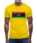 Libya Grunge Style Flag Mens T-Shirt