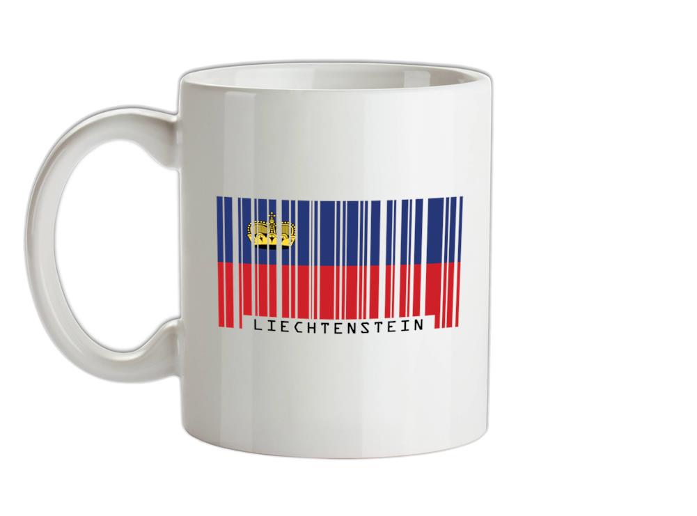 Liechtenstein Barcode Style Flag Ceramic Mug