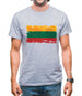 Lithuania Grunge Style Flag Mens T-Shirt