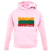 Lithuania Grunge Style Flag unisex hoodie