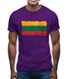 Lithuania Grunge Style Flag Mens T-Shirt