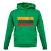 Lithuania Grunge Style Flag unisex hoodie