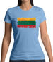 Lithuania Grunge Style Flag Womens T-Shirt