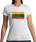 Lithuania Grunge Style Flag Womens T-Shirt