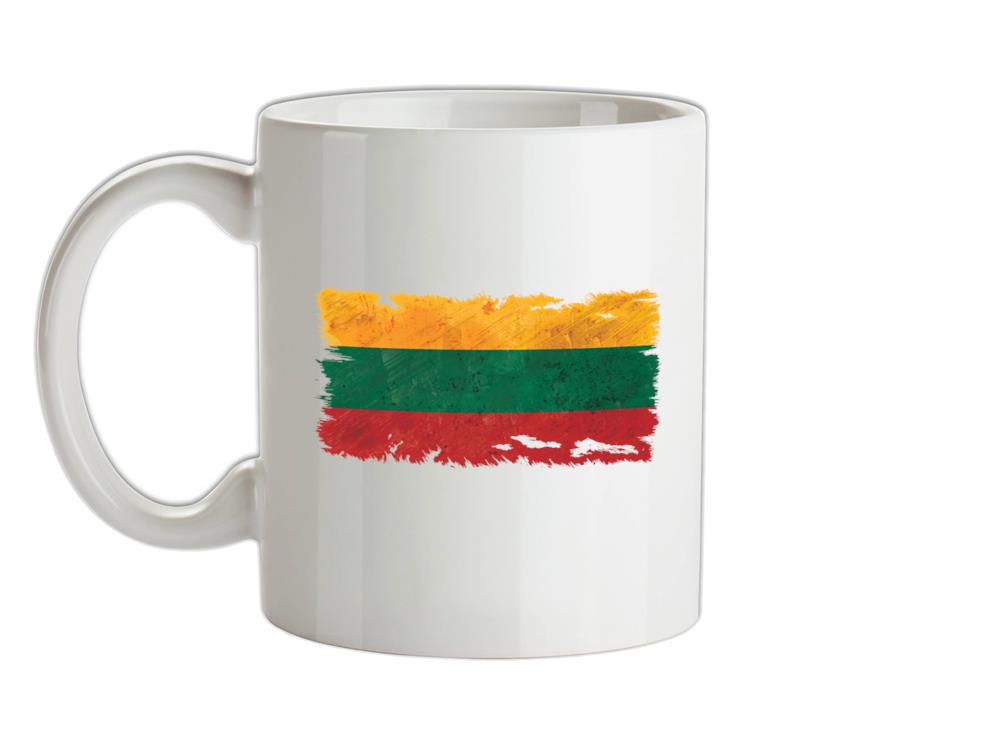 Lithuania Grunge Style Flag Ceramic Mug