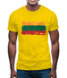 Lithuania Grunge Style Flag Mens T-Shirt