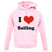 I Love Sailing unisex hoodie