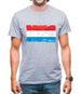 Luxembourg Grunge Style Flag Mens T-Shirt