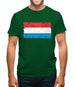 Luxembourg Grunge Style Flag Mens T-Shirt