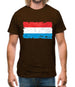 Luxembourg Grunge Style Flag Mens T-Shirt