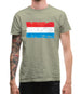 Luxembourg Grunge Style Flag Mens T-Shirt