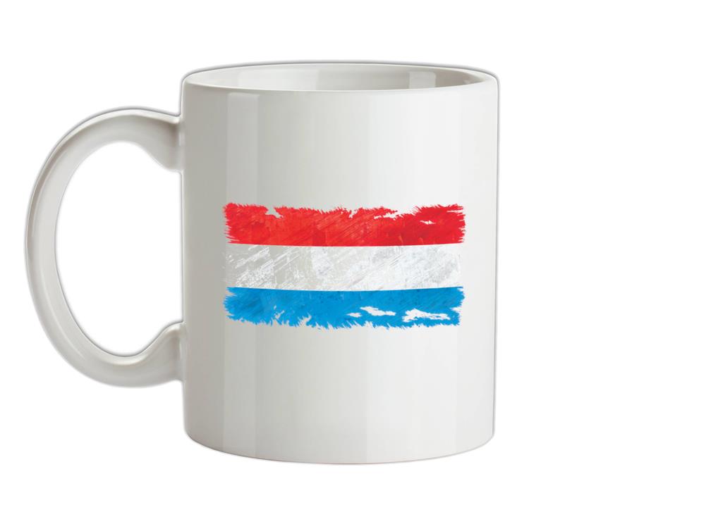 Luxembourg Grunge Style Flag Ceramic Mug