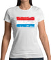 Luxembourg Grunge Style Flag Womens T-Shirt