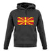 Macedonia Grunge Style Flag unisex hoodie