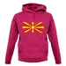 Macedonia Grunge Style Flag unisex hoodie