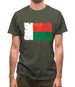 Madagascar Grunge Style Flag Mens T-Shirt