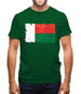 Madagascar Grunge Style Flag Mens T-Shirt