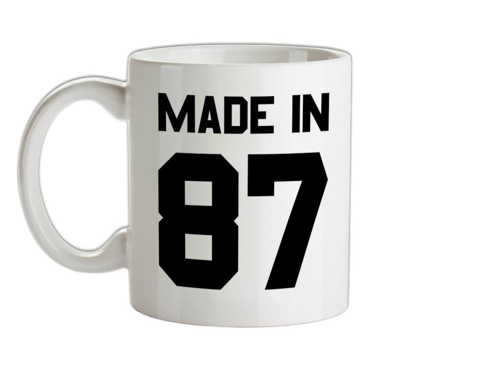 Made In '87 Ceramic Mug