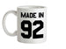 Made In '92 Ceramic Mug