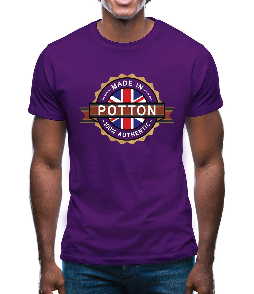 Made In Potton 100% Authentic Mens T-Shirt