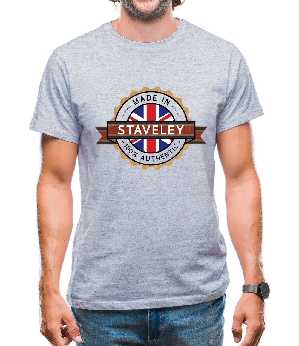 Made In Staveley 100% Authentic Mens T-Shirt