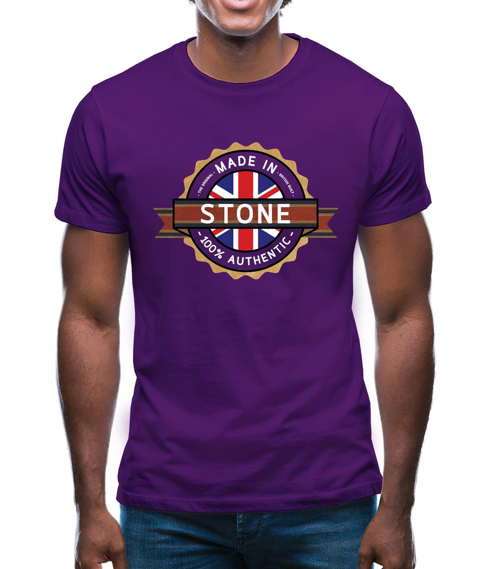 Made In Stone 100% Authentic Mens T-Shirt