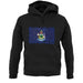 Maine Grunge Style Flag unisex hoodie
