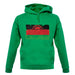 Malawi Grunge Style Flag unisex hoodie