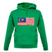 Malaysia Grunge Style Flag unisex hoodie