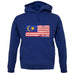 Malaysia Grunge Style Flag unisex hoodie