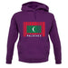 Maldives Barcode Style Flag unisex hoodie