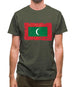 Maldives Grunge Style Flag Mens T-Shirt