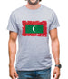 Maldives Grunge Style Flag Mens T-Shirt