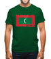 Maldives Grunge Style Flag Mens T-Shirt