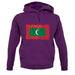 Maldives Grunge Style Flag unisex hoodie