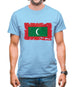 Maldives Grunge Style Flag Mens T-Shirt