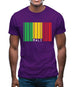 Mali Barcode Style Flag Mens T-Shirt