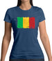 Mali Grunge Style Flag Womens T-Shirt