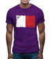 Malta Grunge Style Flag Mens T-Shirt