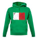 Malta Grunge Style Flag unisex hoodie