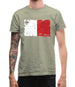 Malta Grunge Style Flag Mens T-Shirt