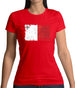 Malta Grunge Style Flag Womens T-Shirt