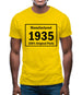 Manufactured 1935 - 100% Original Parts Mens T-Shirt