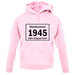 Manufactured 1945 - 100% Original Parts unisex hoodie