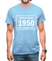 Manufactured 1950 - 100% Original Parts Mens T-Shirt