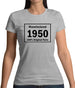 Manufactured 1950 - 100% Original Parts Womens T-Shirt